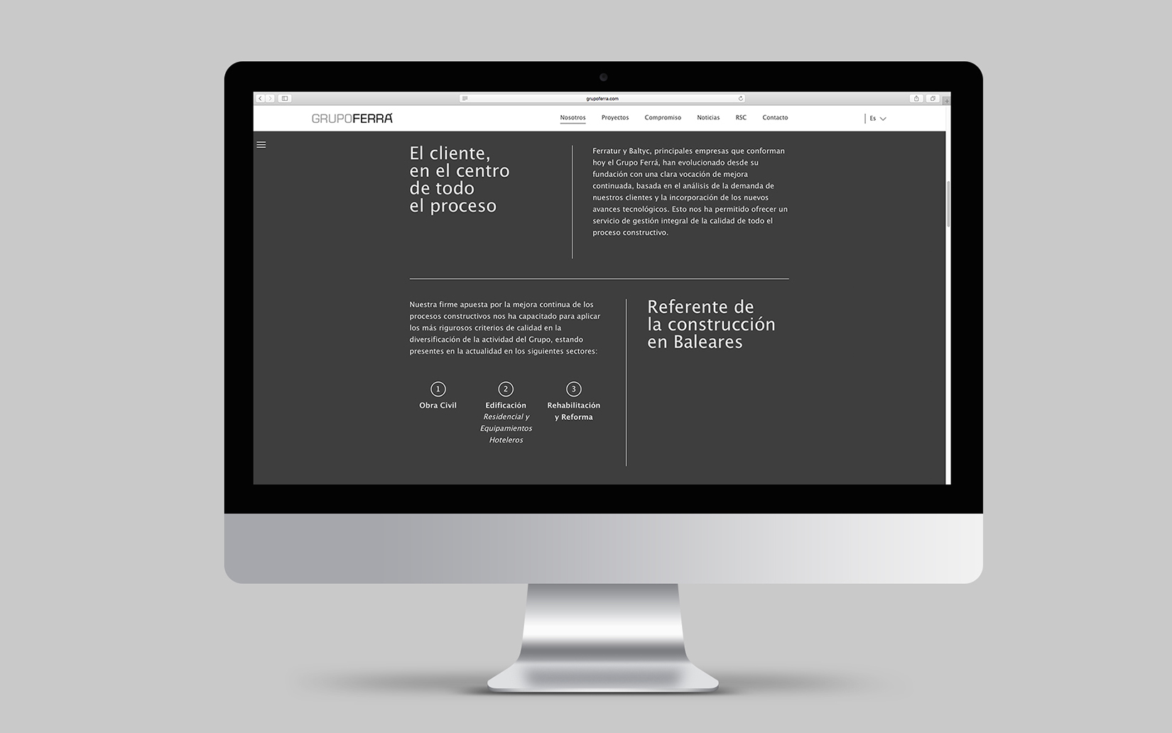 new website for Grupo Ferrá