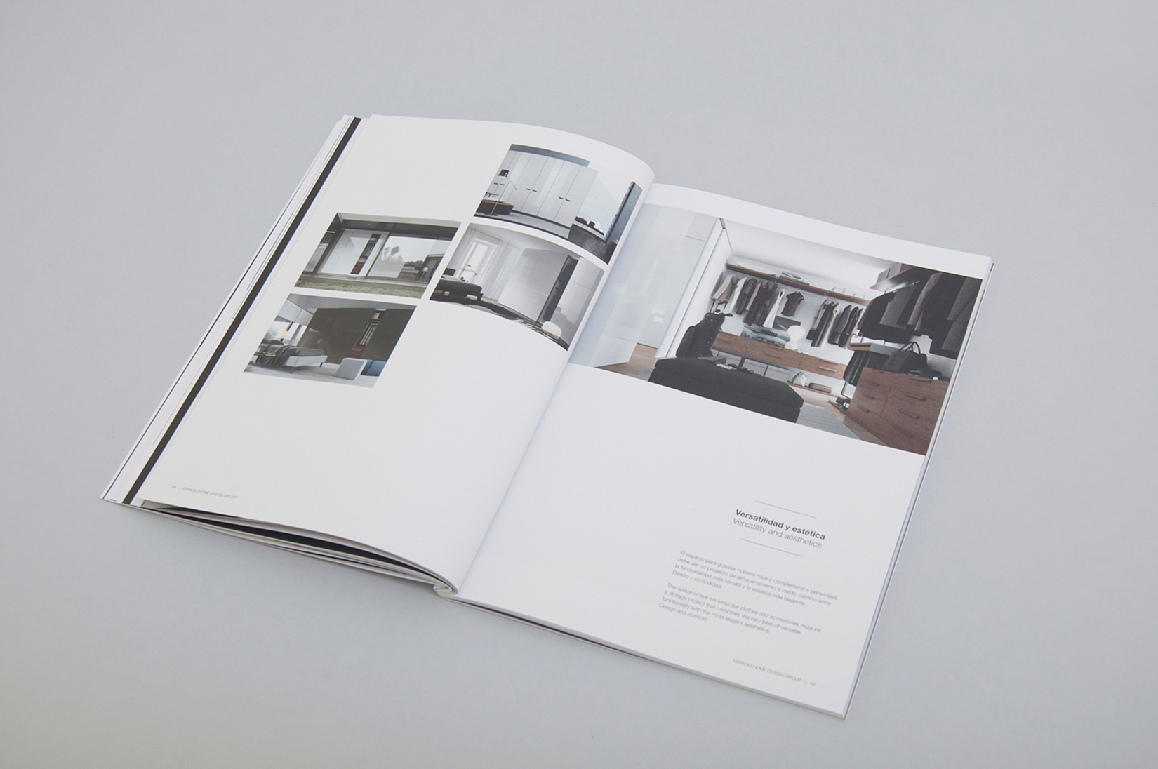 Espacio Home Design Group. Brochure and website.