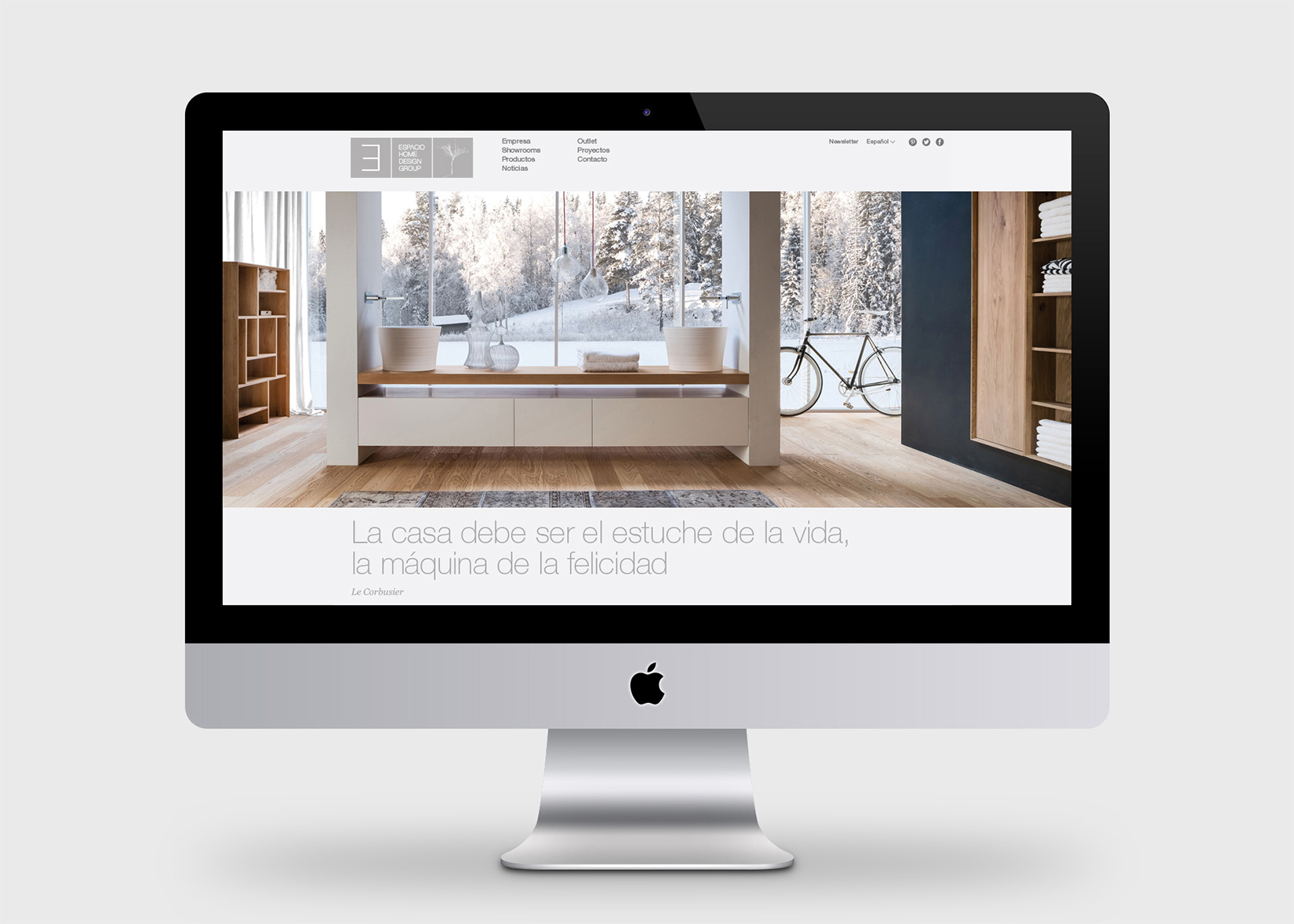 Espacio Home Design Group. Brochure and website.
