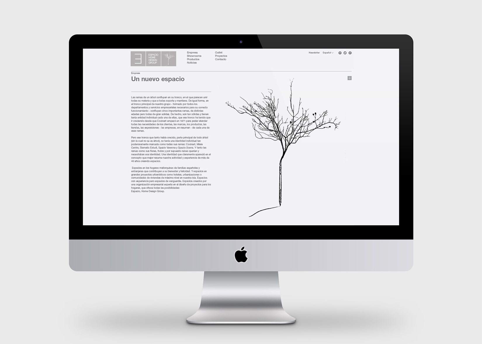 Espacio Home Design Group. Brochure and website.